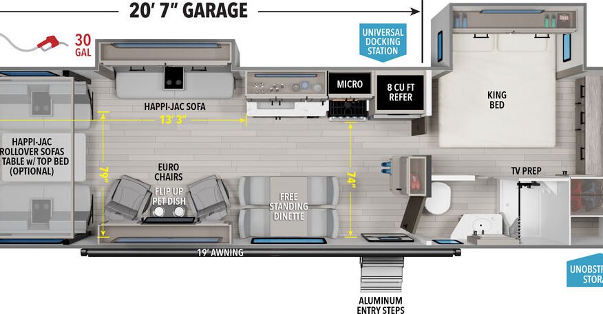 2025 Grand Design Momentum G‑Class 30g Rv 35ft (Toy Hauler Travel Trailer)