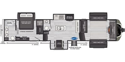 2021 Keystone RV Montana Series M-3760 FL 42FT(Fifth-Wheel)