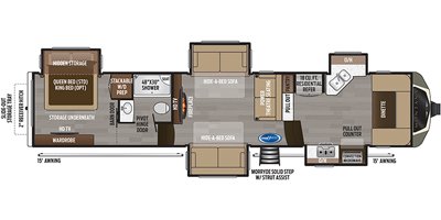 2020 Keystone RV Montana Series M-3741 FK (Fift-Wheel) 41FT