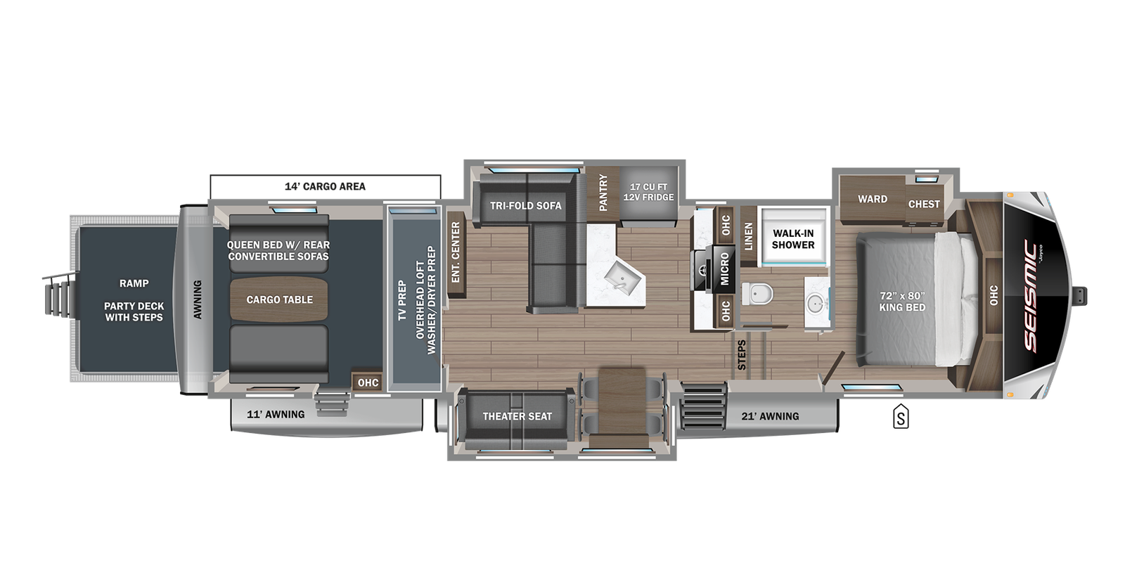 2024 Jayco Seismic Toy Hauler Series M-395