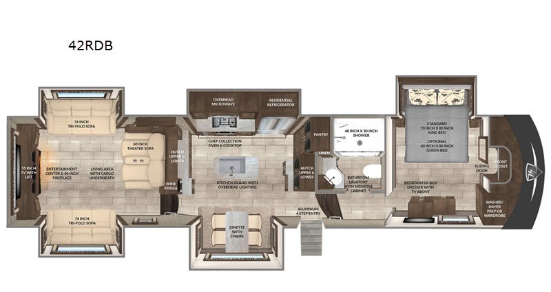 2021 VANLEIGH RV BEACON SERIES M-42RDB 5-Wheel